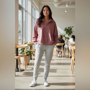 Ott Women's V-Neck Pullover in beautiful Mauve